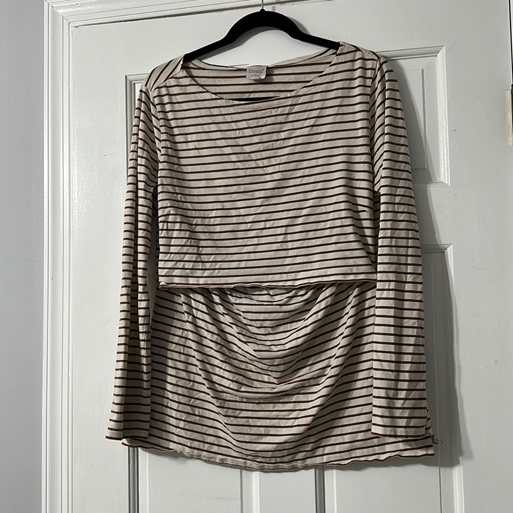 Boob brand nursing striped shirt